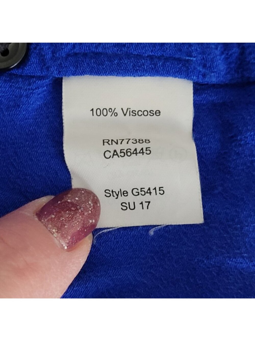 Madewell Sleeveless V-Neck Top Womens Size M Blue High-Low Hem Style G5415 - Picture 6 of 7